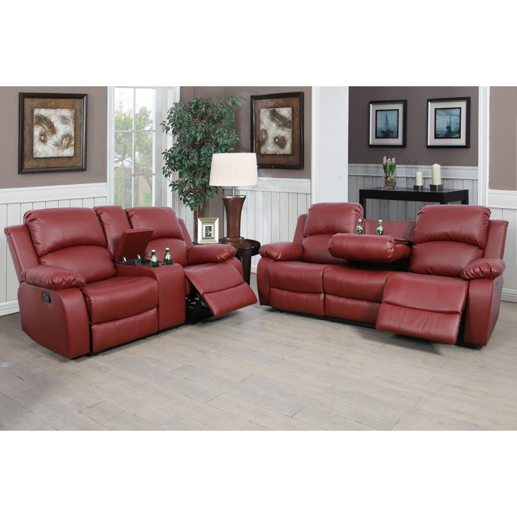 Latitude Run® Lashond 2 Piece Faux Leather Living Room Set Wayfair